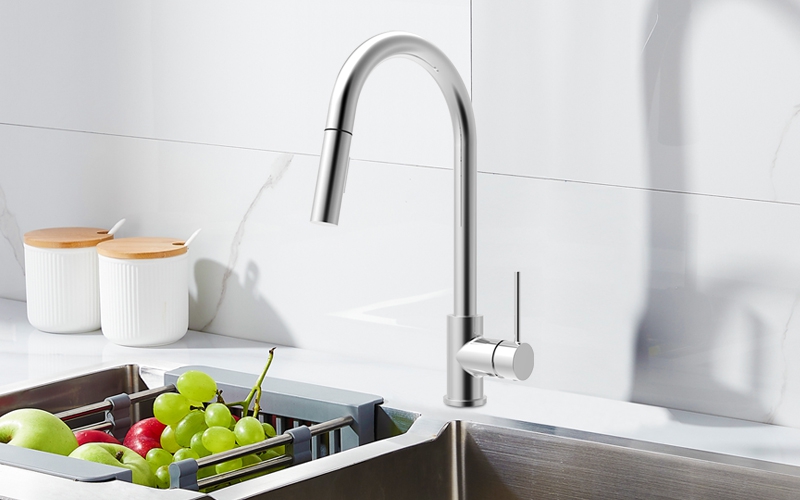 FK1304 Single Handle Pull-down Kitchen Faucet
